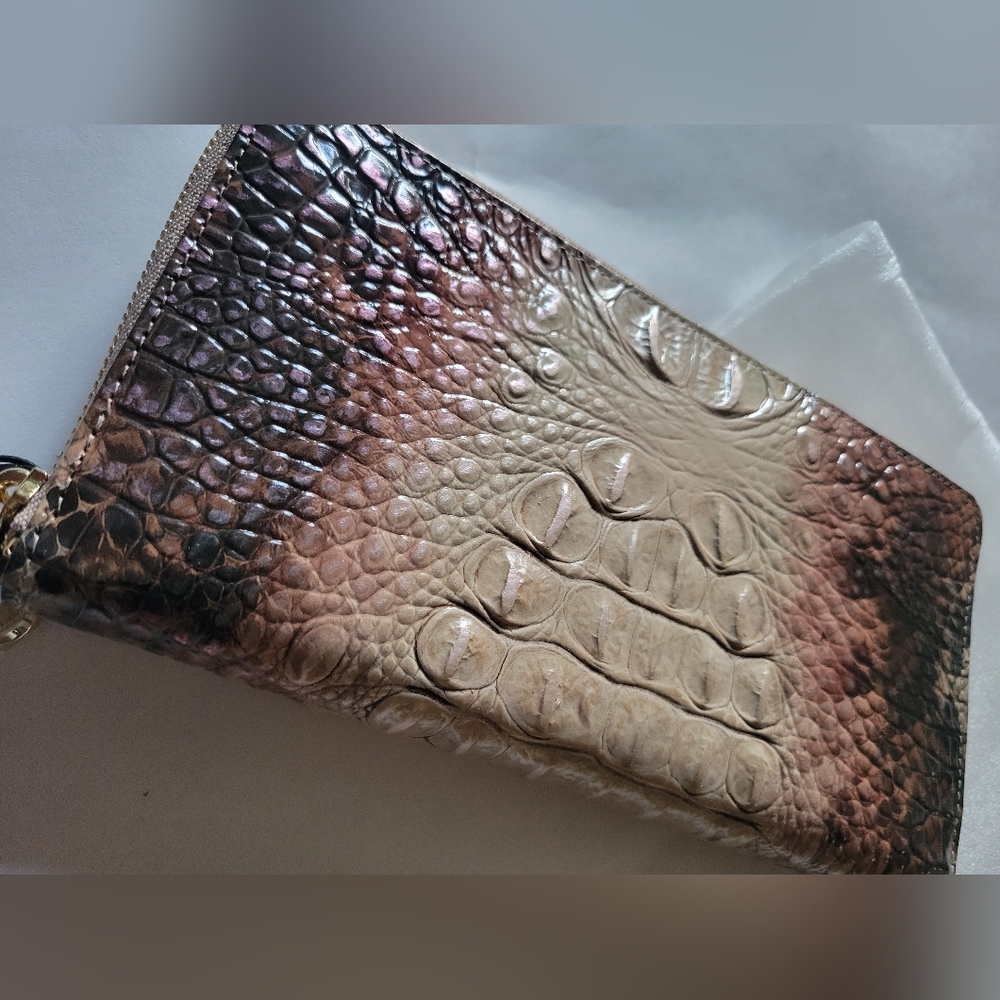 Brahmin | Skyler Diamondback Ombre Melbourne Genuine Leather Travel Wallet
